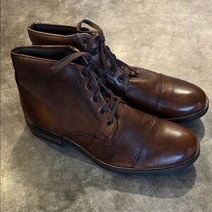 Men's Brown Leather Boots (never worn)